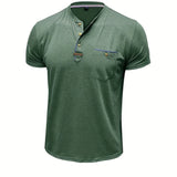 Cazel | T-shirt de gola redonda elegante com bolso