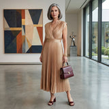 Eduarda - Elegante vestido midi