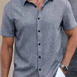 Cazel | Camisa de Manga Curta Leve em Mistura de Linho