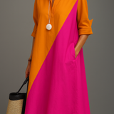 Trina | Vestido midi confortável