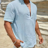 Cazel | Camisa de verão elegante com gola alta
