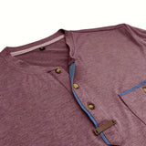 Cazel | T-shirt de gola redonda elegante com bolso