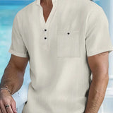 Cazel | Camisa elegante de mangas curtas