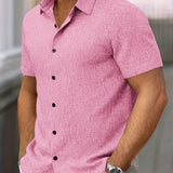 Cazel | Camisa de Manga Curta Leve em Mistura de Linho