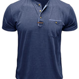 Cazel | T-shirt de gola redonda elegante com bolso