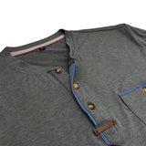 Cazel | T-shirt de gola redonda elegante com bolso