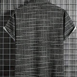 Cazel | Camisa elegante com padrão riscas e quadrados