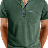 Cazel | T-shirt de gola redonda elegante com bolso