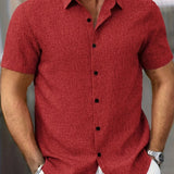 Cazel | Camisa de Manga Curta Leve em Mistura de Linho