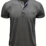 Cazel | T-shirt de gola redonda elegante com bolso