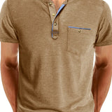 Cazel | T-shirt de gola redonda elegante com bolso
