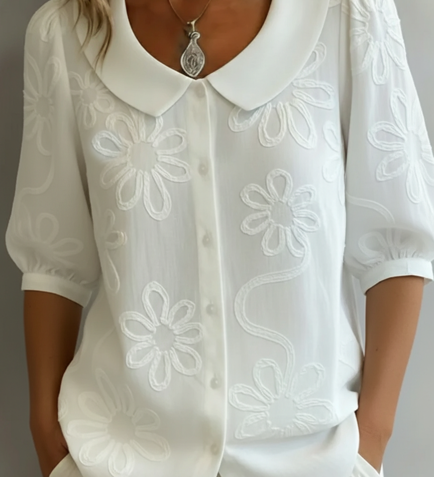 Aurélie™ | Blusa leve com padrão floral
