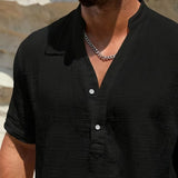 Cazel | Camisa de verão elegante com gola alta