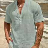 Cazel | Camisa de verão elegante com gola alta
