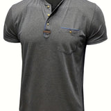 Cazel | T-shirt de gola redonda elegante com bolso