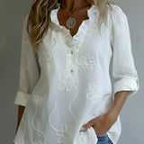 Lili™ - Blusa com detalhes bordados
