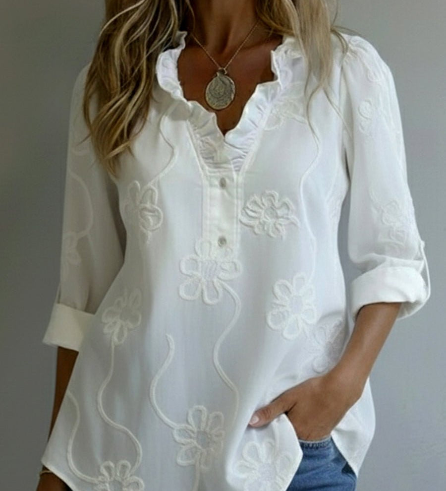 Lili™ - Blusa com detalhes bordados