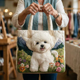 Bolsa artesanal acolchoada - Cão Encantado
