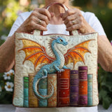 Bolsa acolchoada - Dragão Esmeralda, Guardião dos Livros