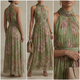 Vestido Élysia Verde Floral