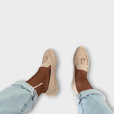 Sabrina - Mocassins de pele