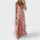 Heizel - Vestido com Detalhes Florais