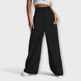 Iara - Calça de Cintura Alta com Pernas Largas