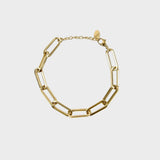 Pulseira de ouro com fecho de mola
