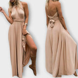 Zara - Vestido maxi com acabamento cruzado