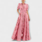 Anabela - Vestido com Mangas Curtas e Puff