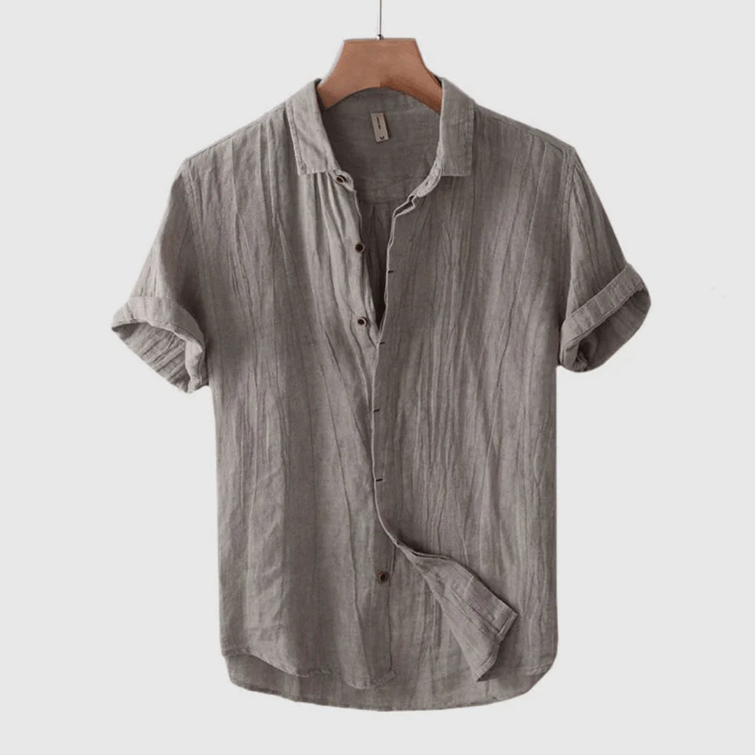 Cazel | Camisa Sofisticada de Manga Curta com Botões