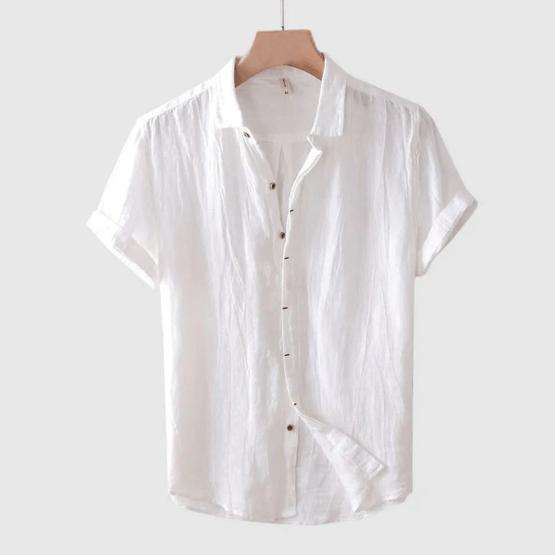 Cazel | Camisa Sofisticada de Manga Curta com Botões
