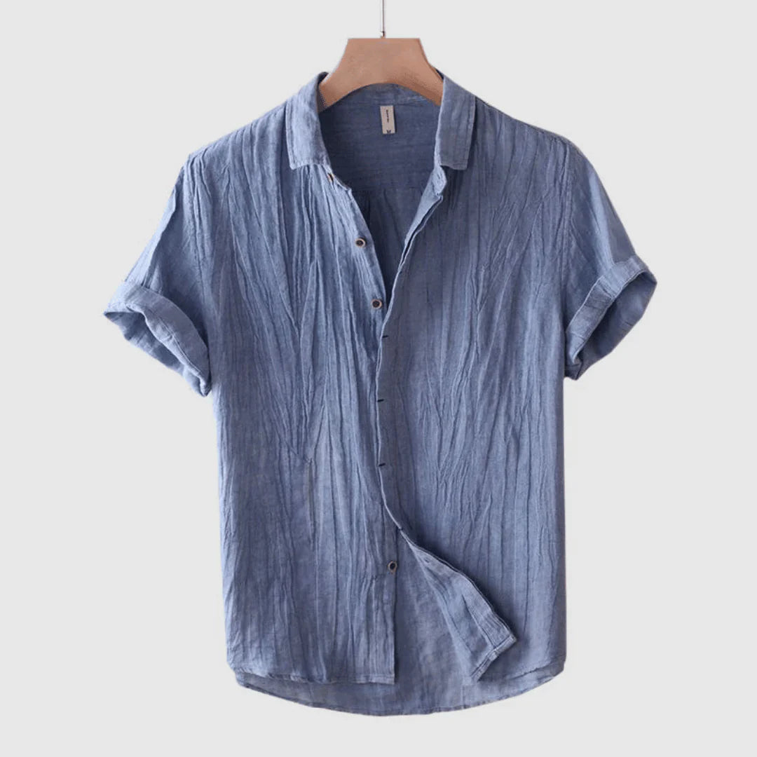 Cazel | Camisa Sofisticada de Manga Curta com Botões