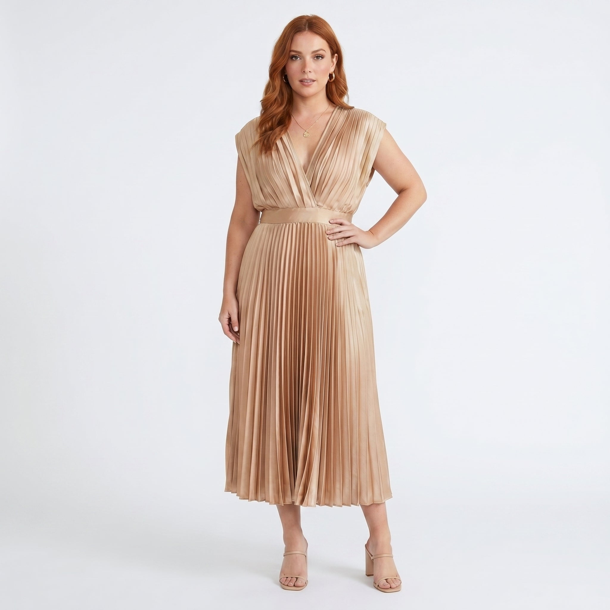 Eduarda - Elegante vestido midi