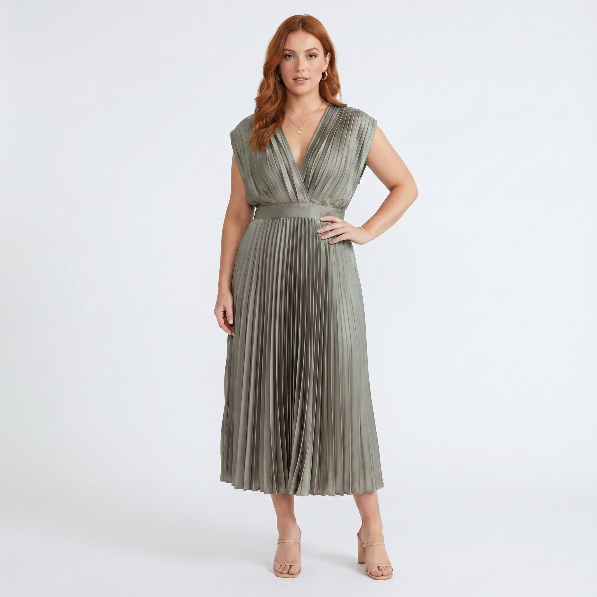 Eduarda - Elegante vestido midi