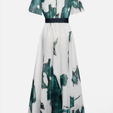 Vanessa - Vestido Longo com Design de Aquarela