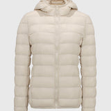 Puffer Casaco Leve com Enchimento de Penas