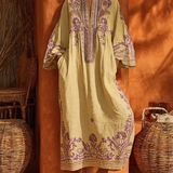 Celestina | Vestido Boémio com Bordados