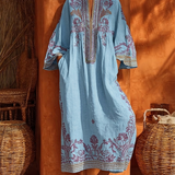 Celestina | Vestido Boémio com Bordados