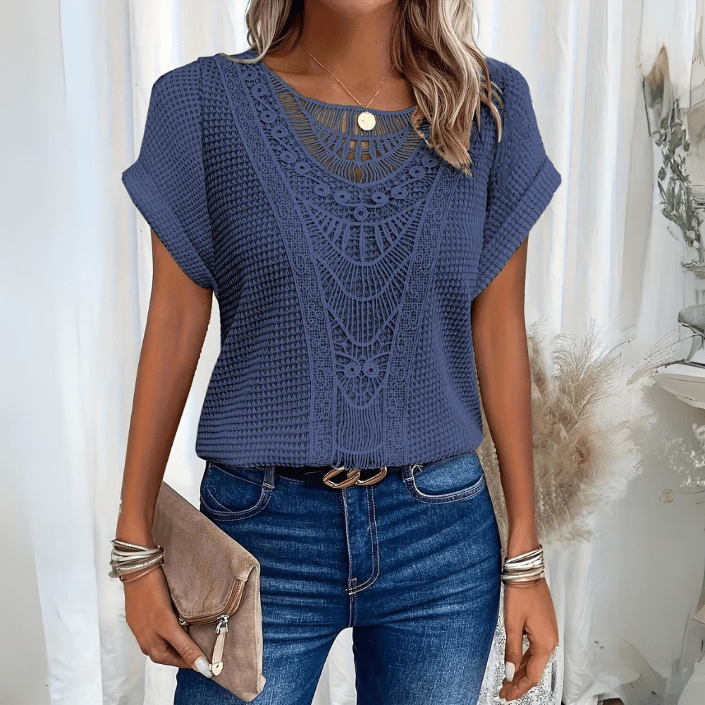 Clara – Top boémio em croché