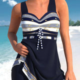 Veronica | Tankini Inteiro Marítimo